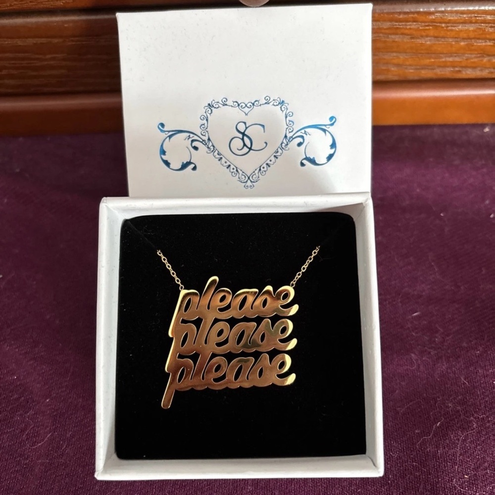 RARE Sabrina Carpenter Please Please Please necklace